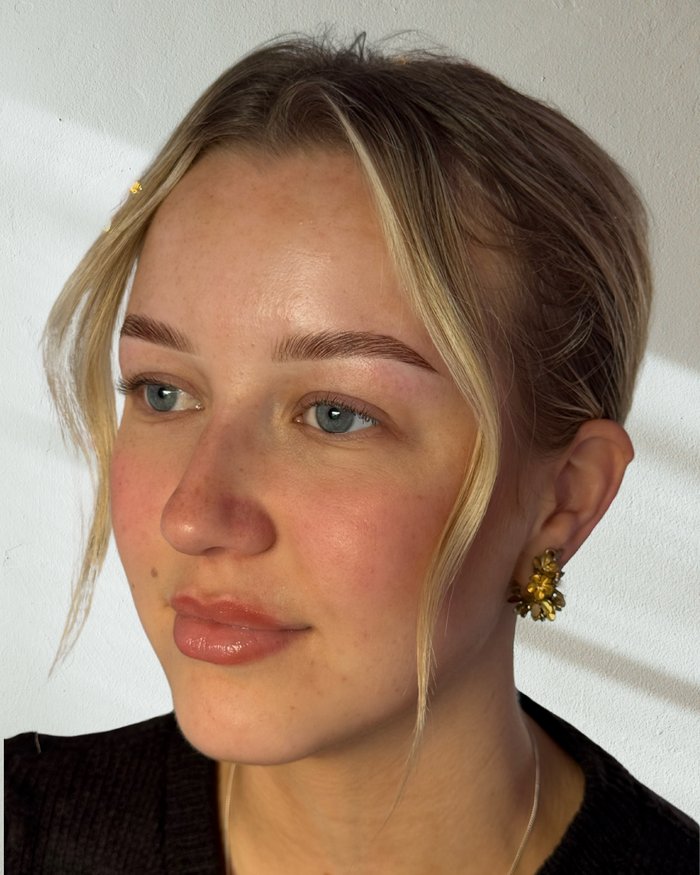 Blonde Brow Lamination result — natural fluffiness with definition