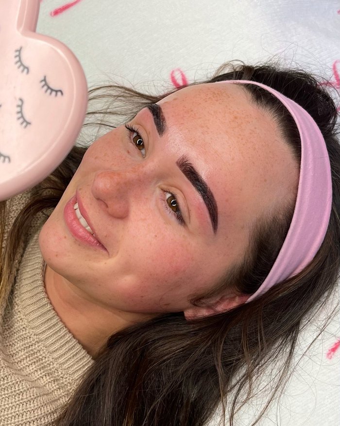 Hybrid Brows result — opaque colour throughout for maximum longevity
